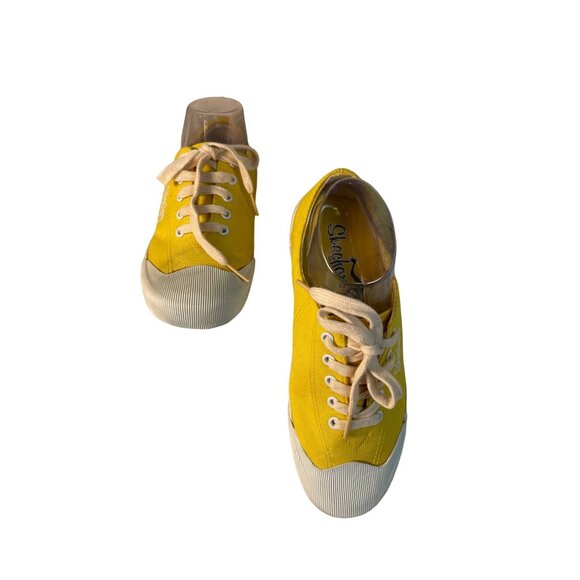 Skechers Cali Yellow White Sneakers Lace Up Comfort Shoes 36789 Women’s Size 7 - Picture 4 of 8